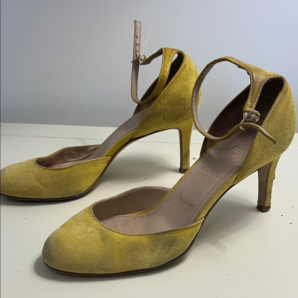 Yellow Ankle Strap Heels - Picture 3 of 8